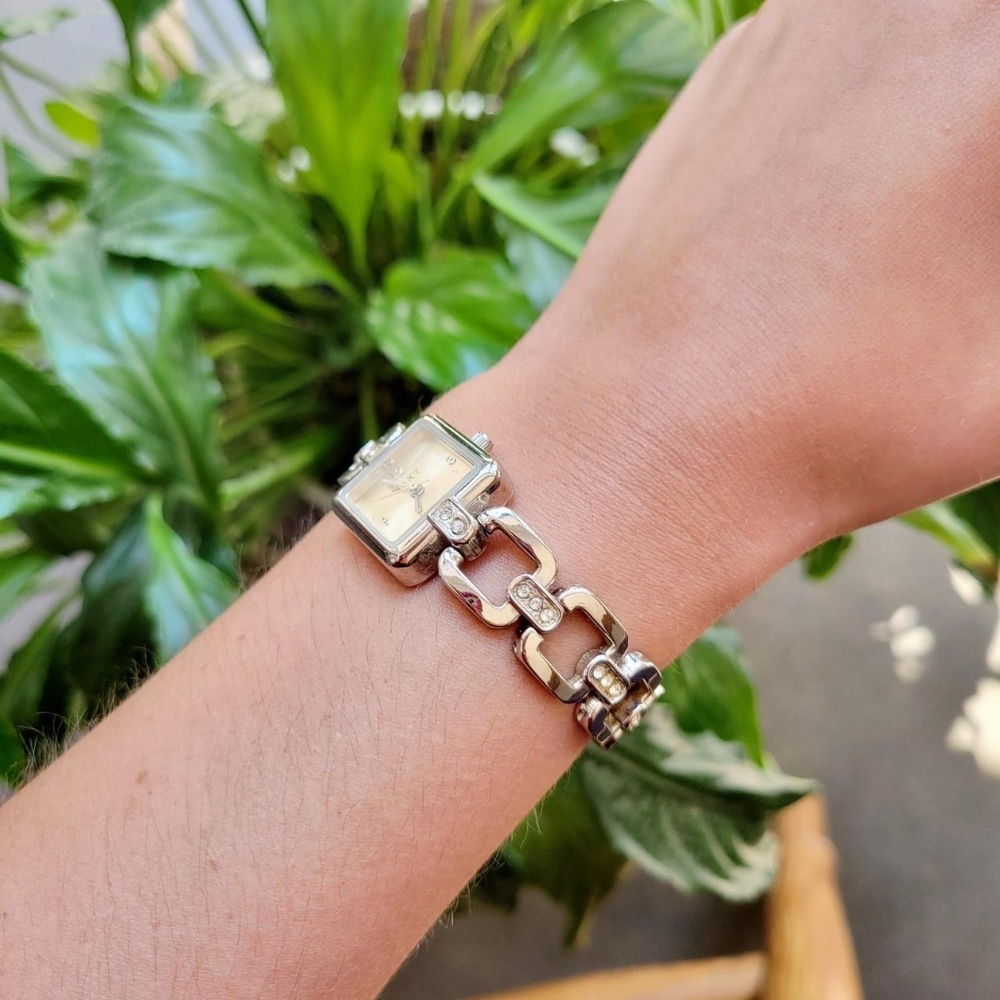 Next Rhinestone Quartz Square Watch - Picture 4 of 8